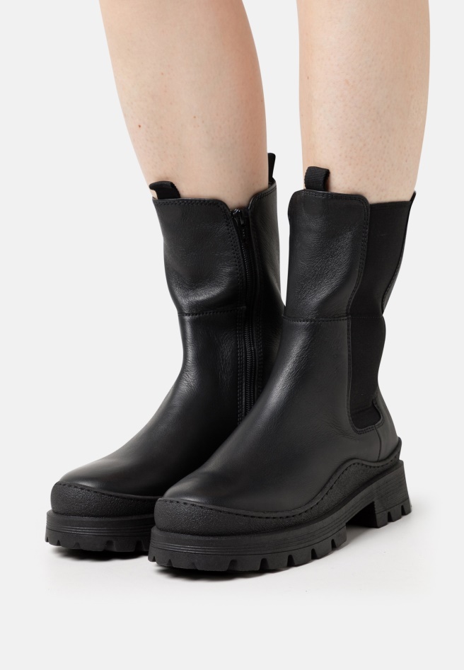 Altsilber Gabor Platform Ankle Boots