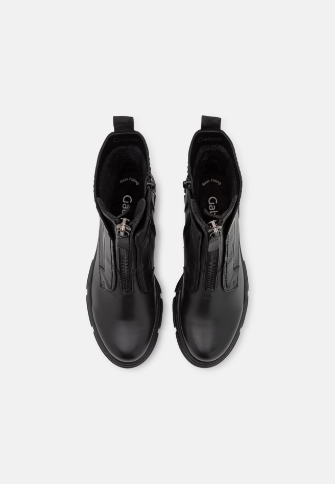 Altsilber Gabor Platform Ankle Boots