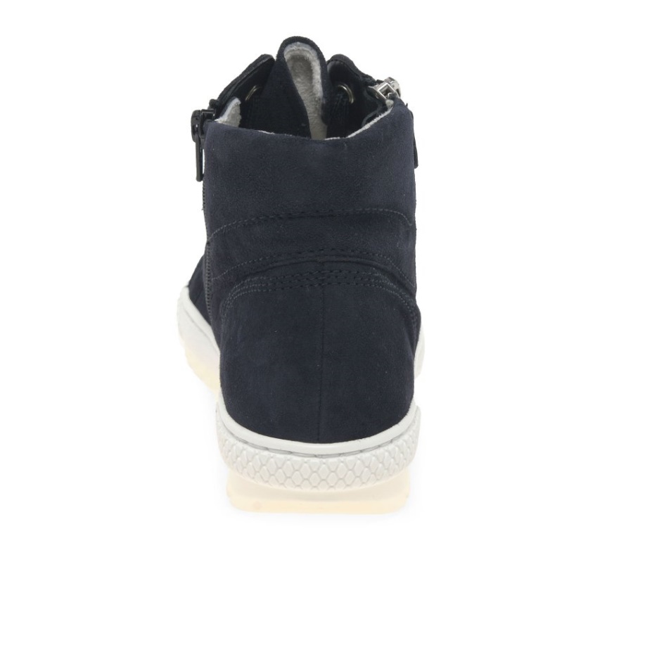 Atlantic Suede/Metallic Gabor Bulner Ladies Casual Ankle Boots