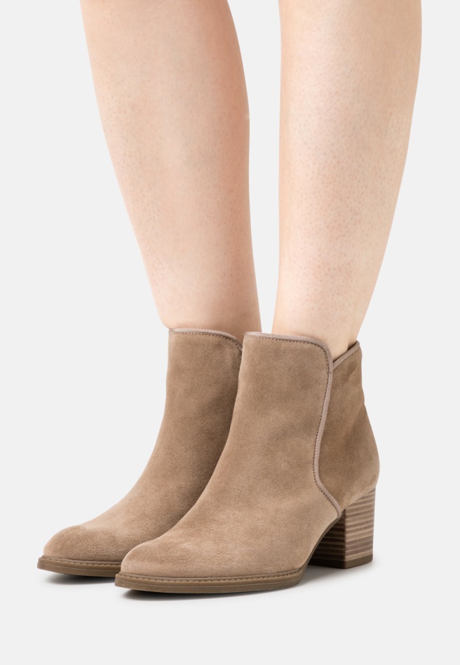 Beige Gabor Classic Ankle Boots
