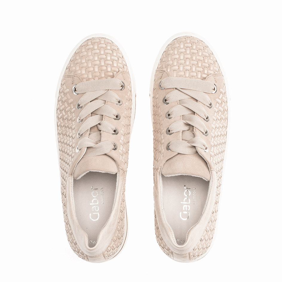 Beige Gabor Platform Sneaker