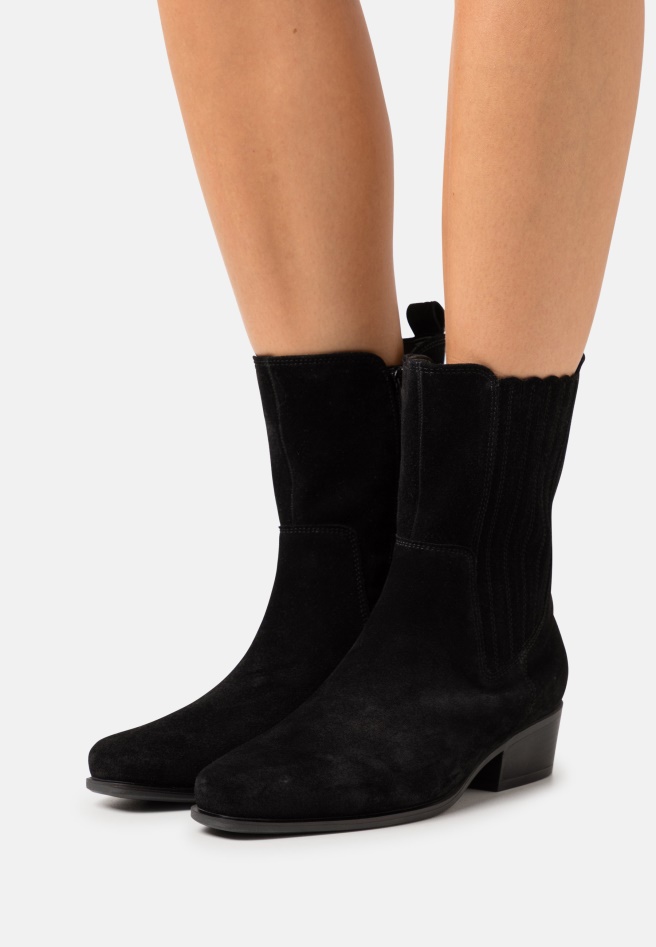 Black Classic Ankle Boots Gabor Women