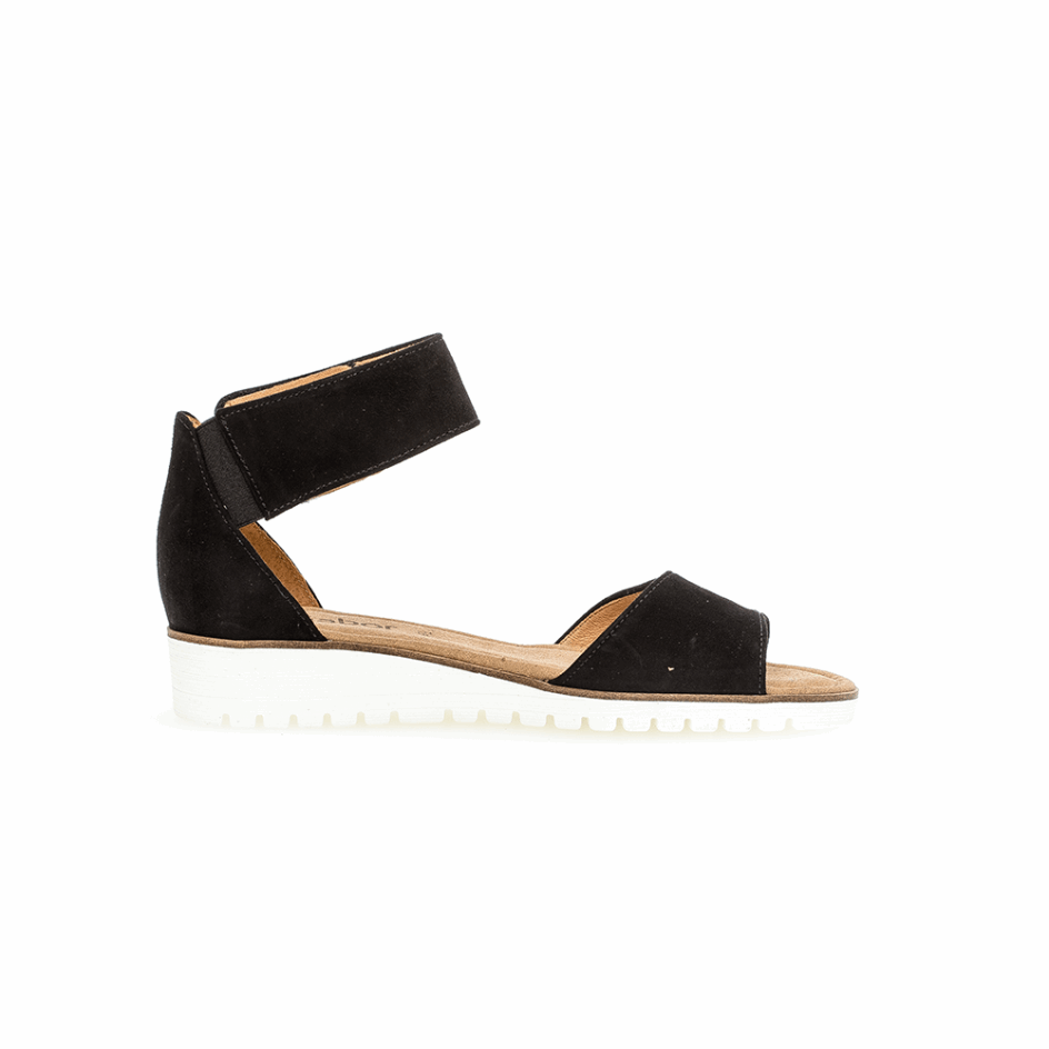 Black Gabor Anklestrap Sandal