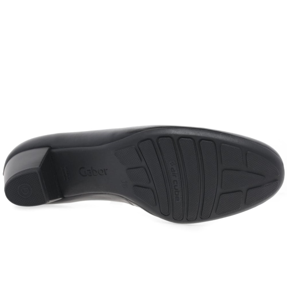 Black Gabor Brambling Womens Court Shoes