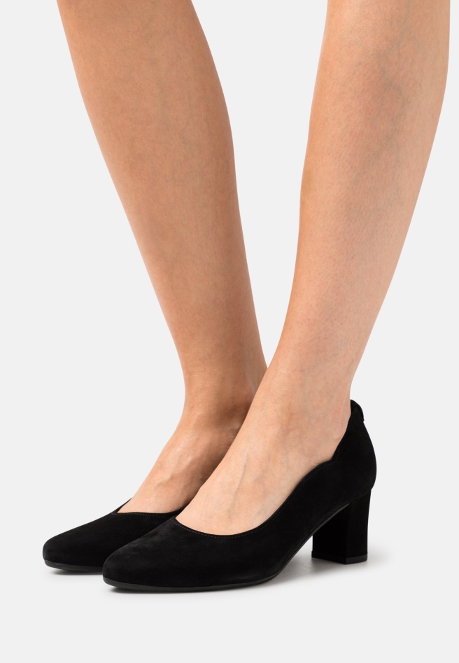 Black Gabor Classic Heels