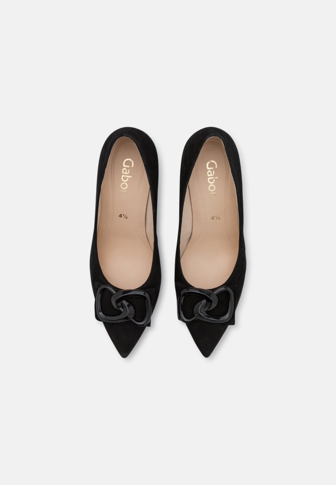 Black Gabor Classic Heels
