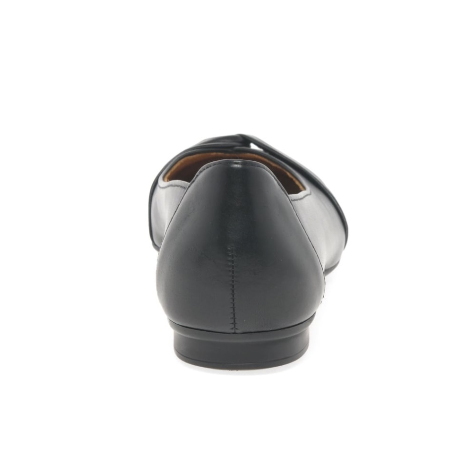 Black Gabor Frost Womens Ballerina Pumps