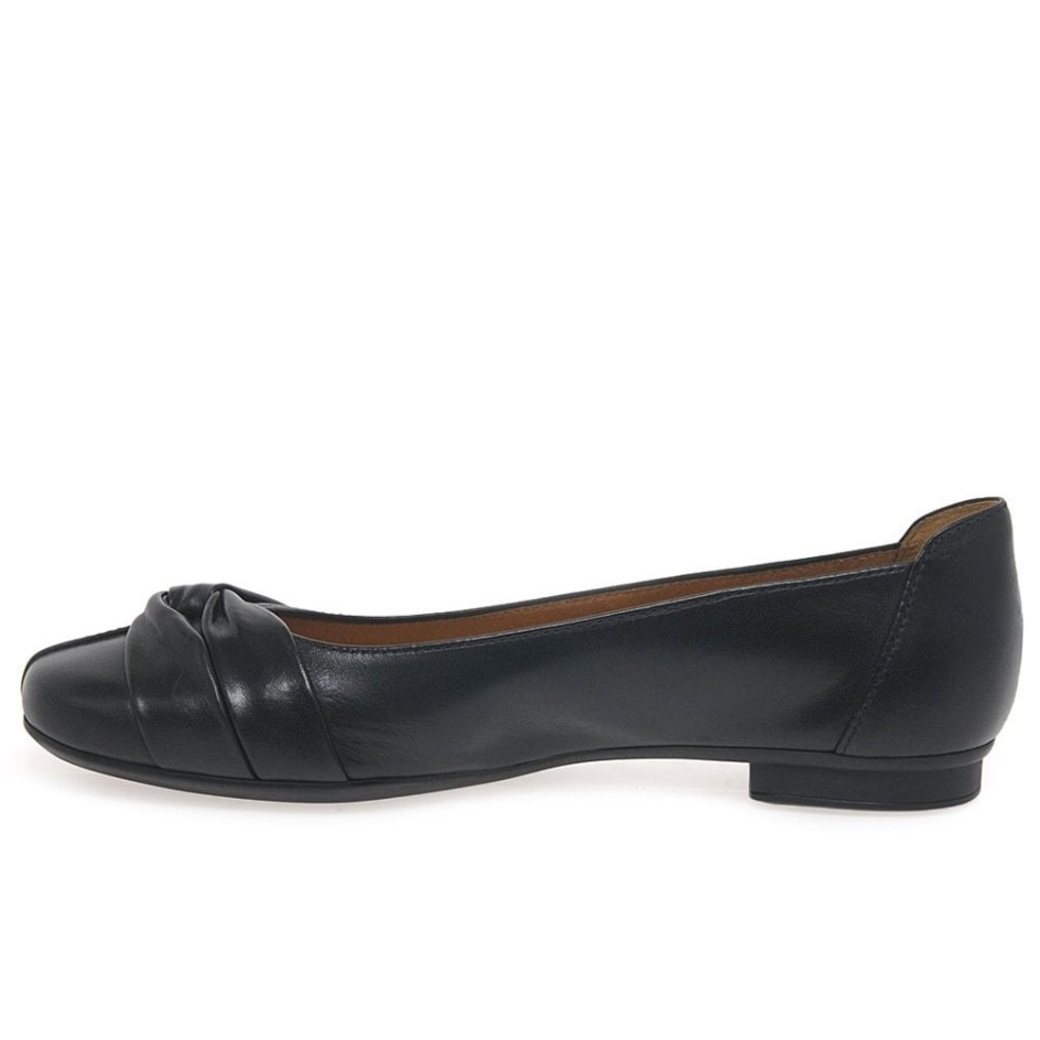 Black Gabor Frost Womens Ballerina Pumps