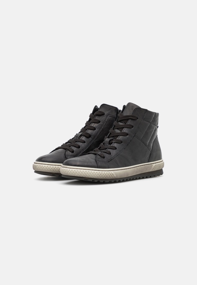 Black Gabor High-Top Trainers