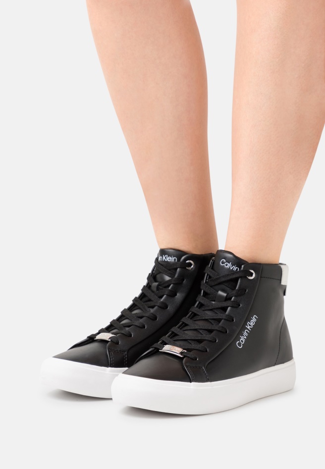 Black Gabor High-Top Trainers