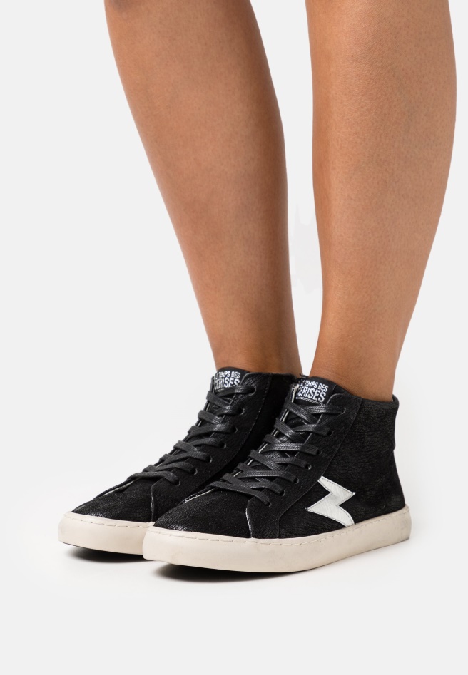 Black Gabor High-Top Trainers
