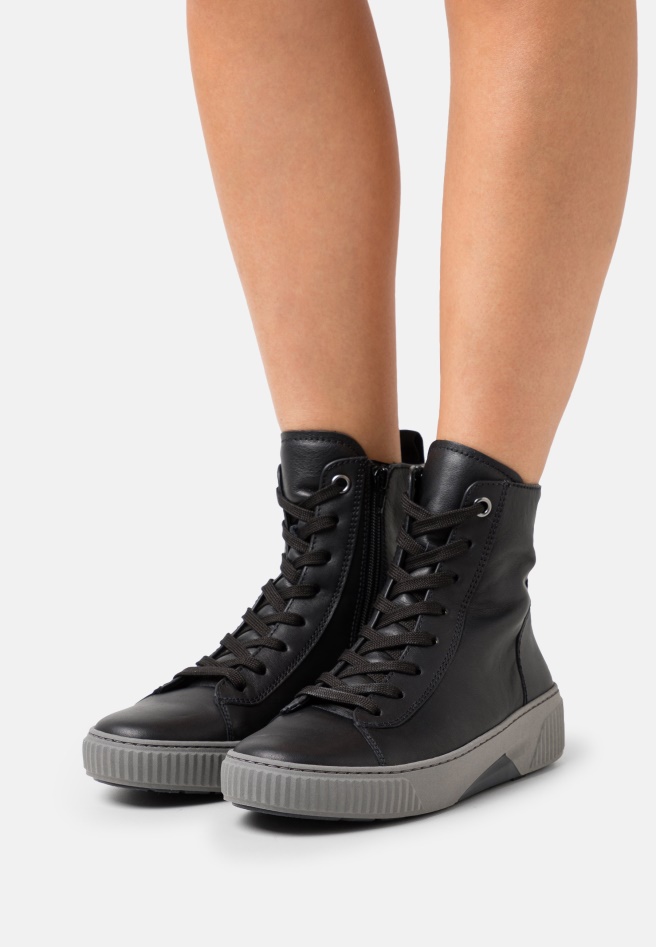 Black Gabor High-Top Trainers Women