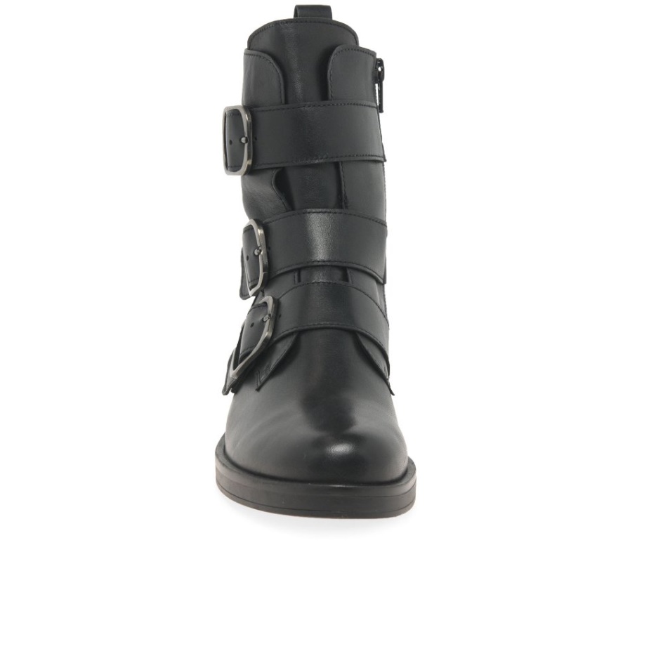 Black Gabor Home Womens Biker Boots