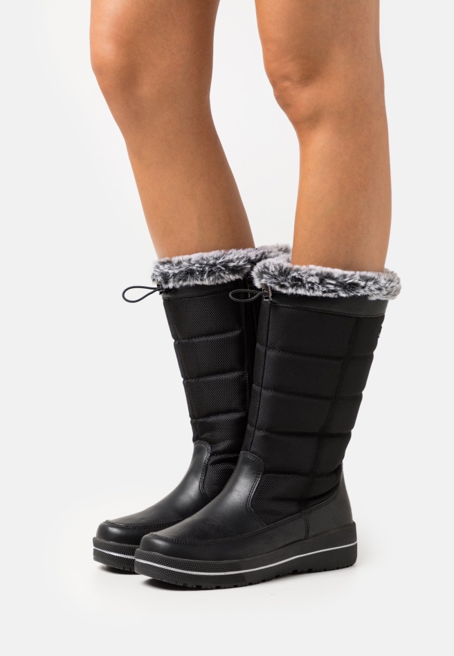 Black Gabor Lace-Up Ankle Boots