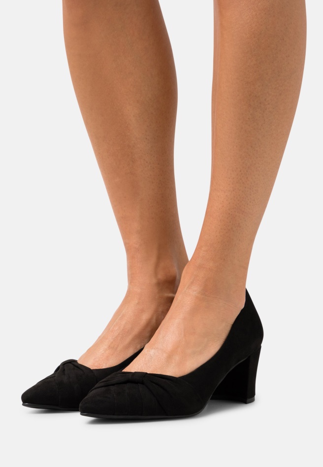 Black Gabor Leather - Classic Heels