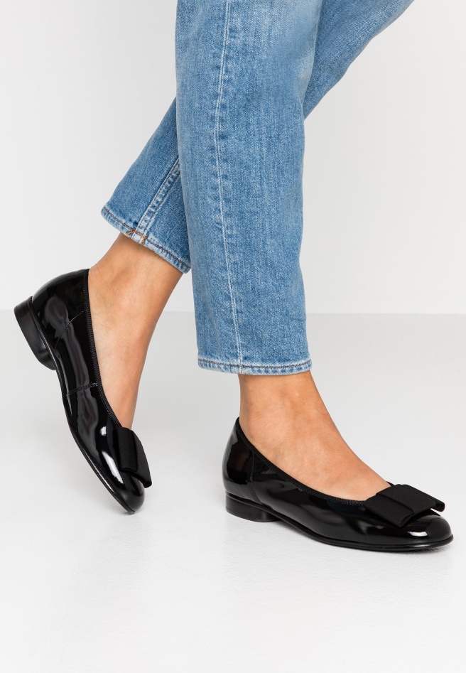 Black Gabor Mules