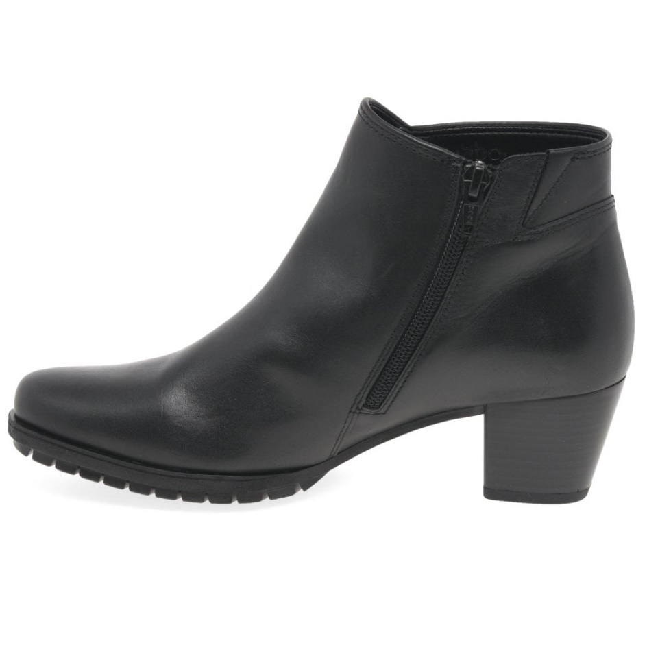 Black Gabor Olivetti Womens Zip Fastening Ankle Boots