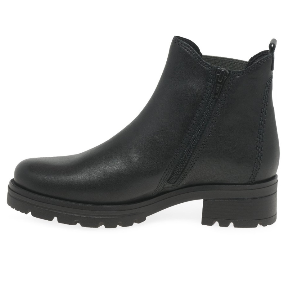 Black Gabor Sallis Ladies Ankle Boots
