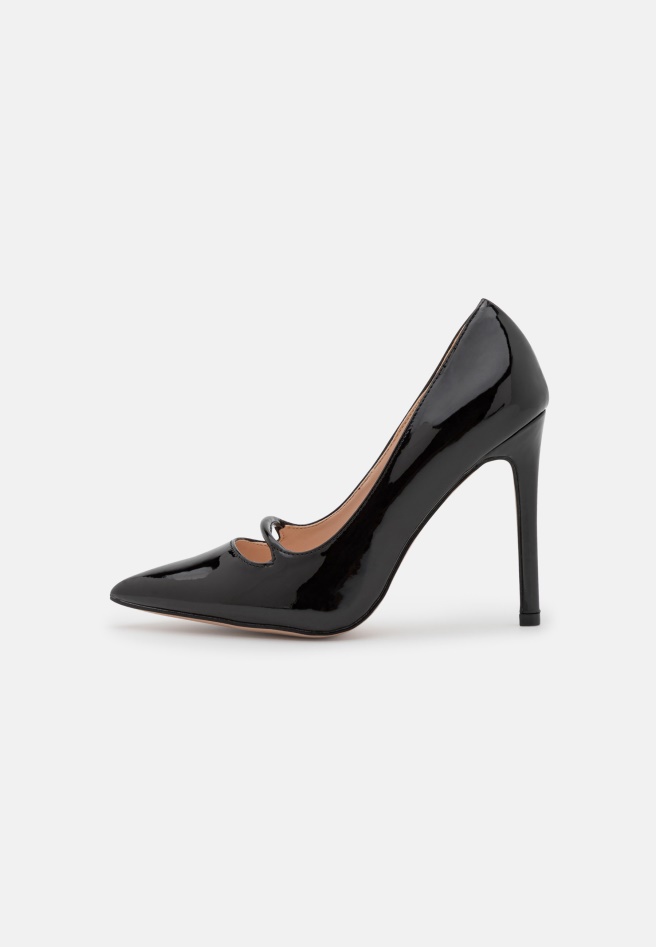 Black Gabor Wide Fit Reggie - Classic Heels