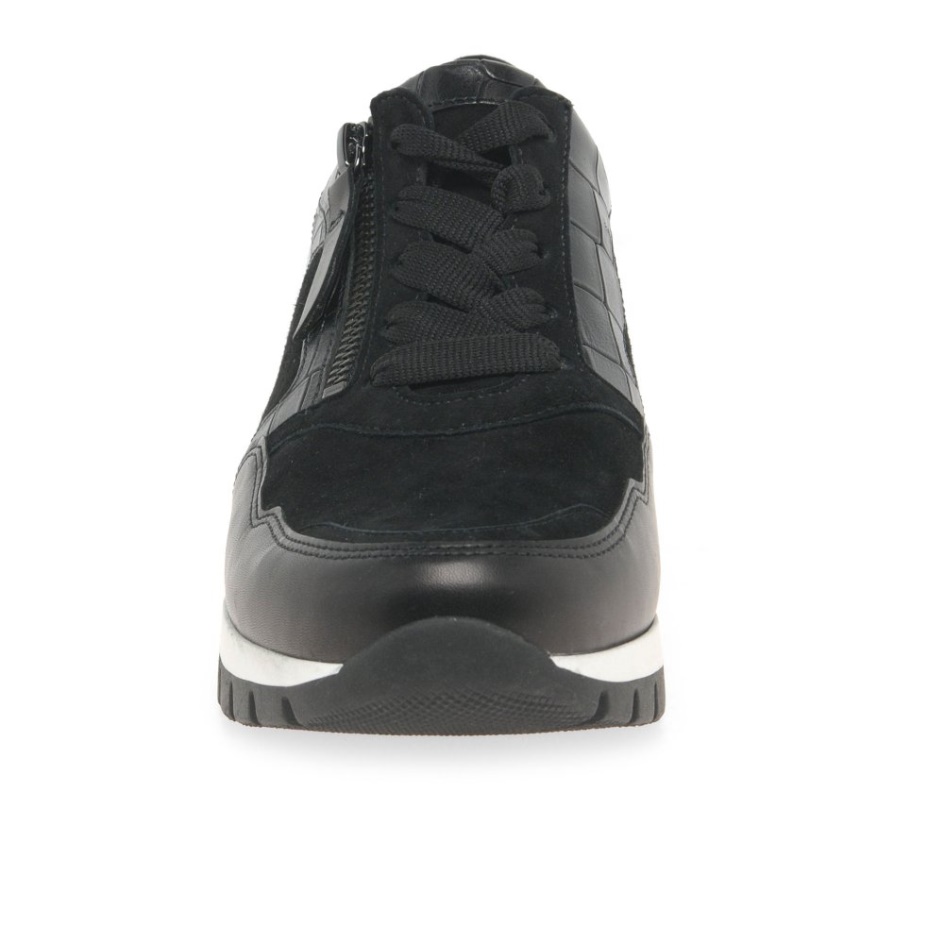 Black Gabor Willet Ladies Trainers
