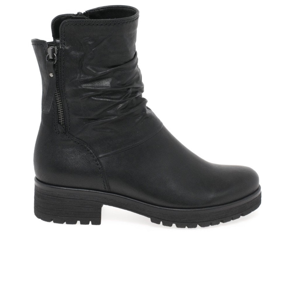 Black Gabor Zola Womens Biker Boots