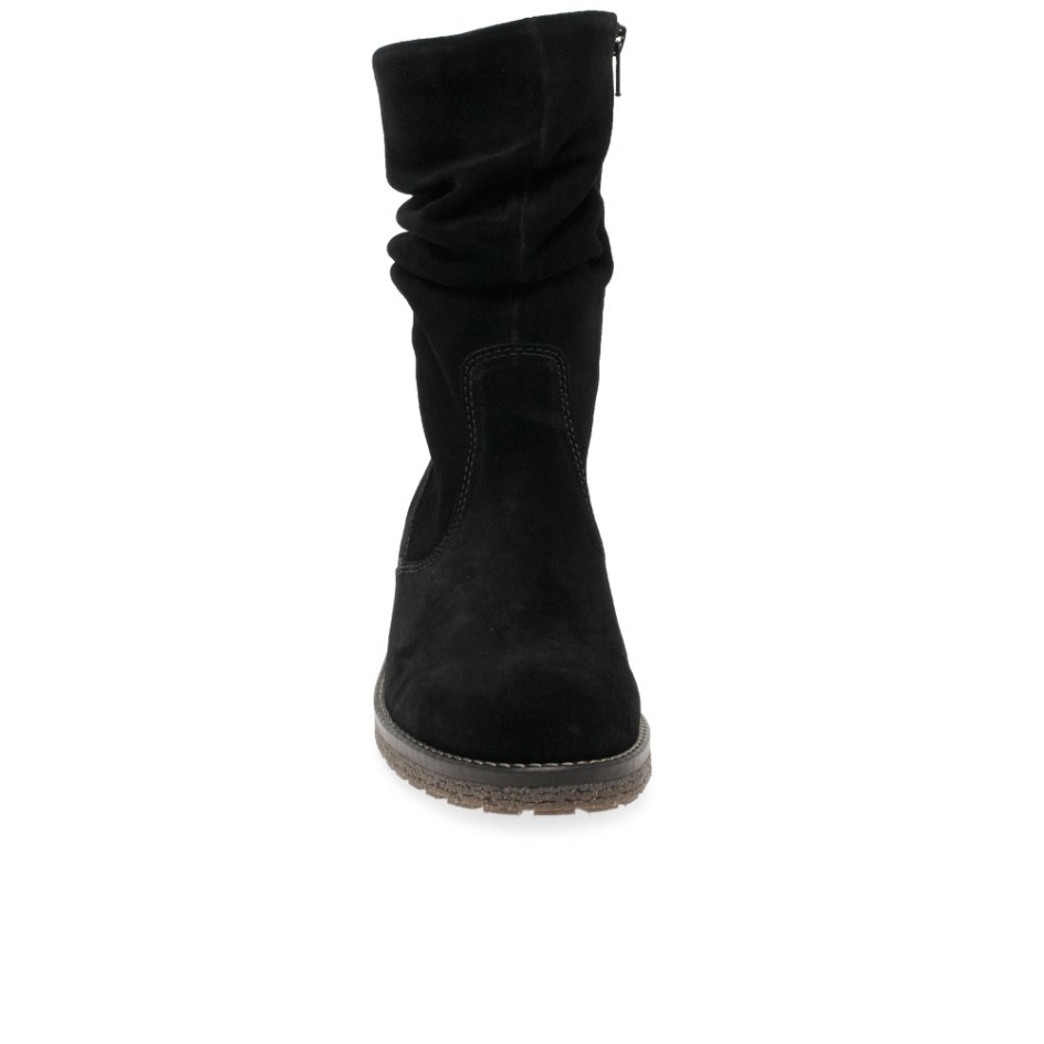 Black Suede Gabor Mya Womens Ankle Boots