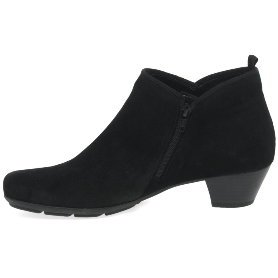 Black Suede Trudy Womens Ankle Boots Gabor