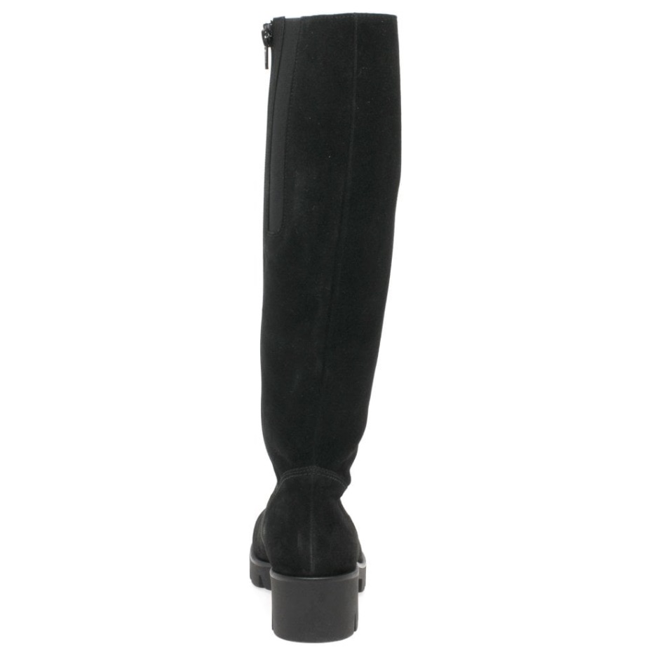 Bram( M) Womens Long Boots Black Nubuck Gabor