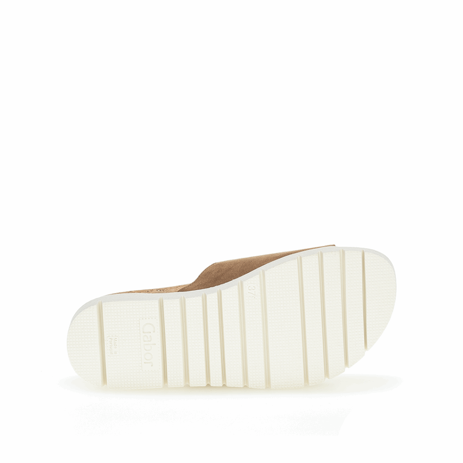 Caramel Gabor Slipon Sandal