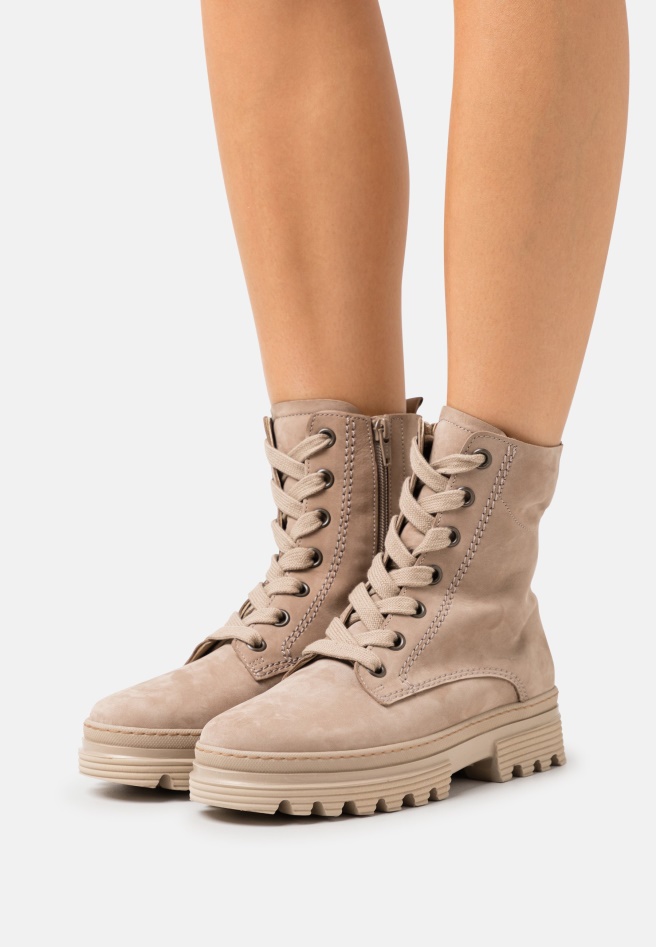 Caramel Lace-Up Boots Gabor