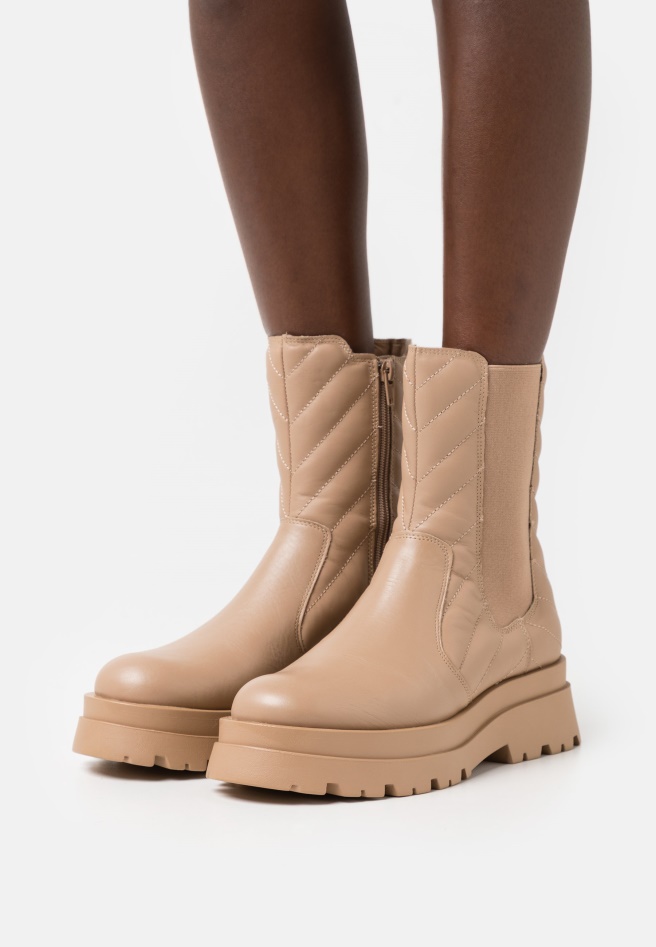 Caramel/Grey Platform Boots Gabor
