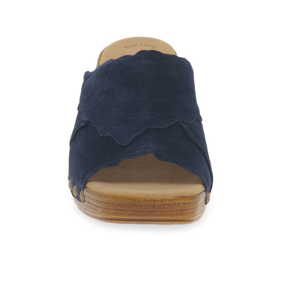 Carmen Ladies Sandals Marine Suede Gabor