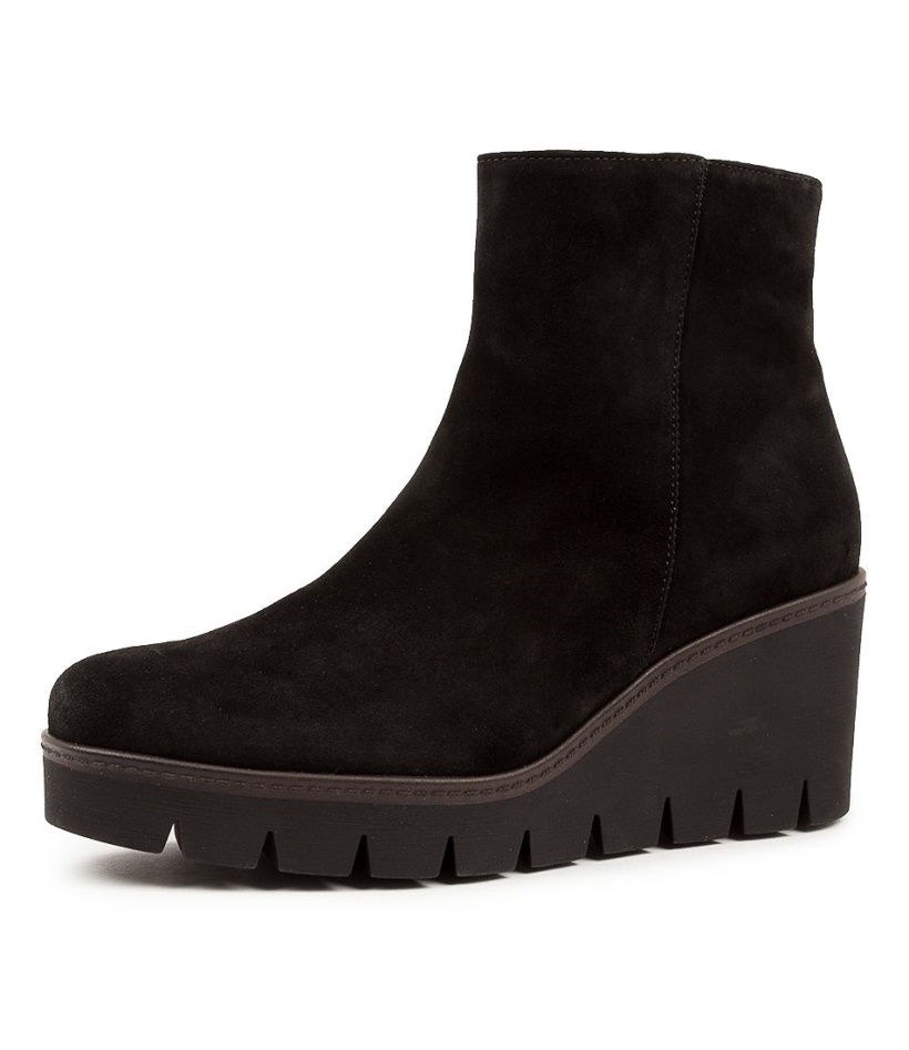 Chloe Schwarz Suede Gabor