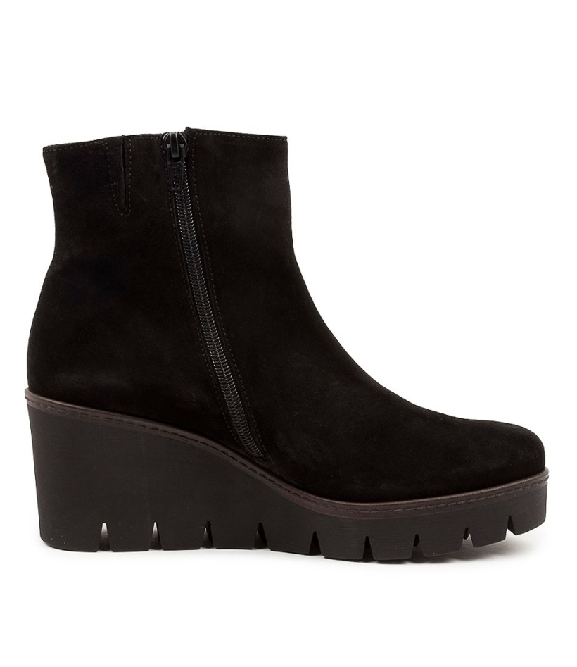 Chloe Schwarz Suede Gabor