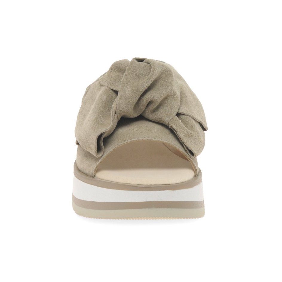 Clinton Ladies Mule Sandals Silk Suede Gabor