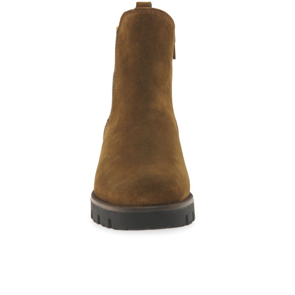 Cognac Suede Gabor Newport Womens Chelsea Boots
