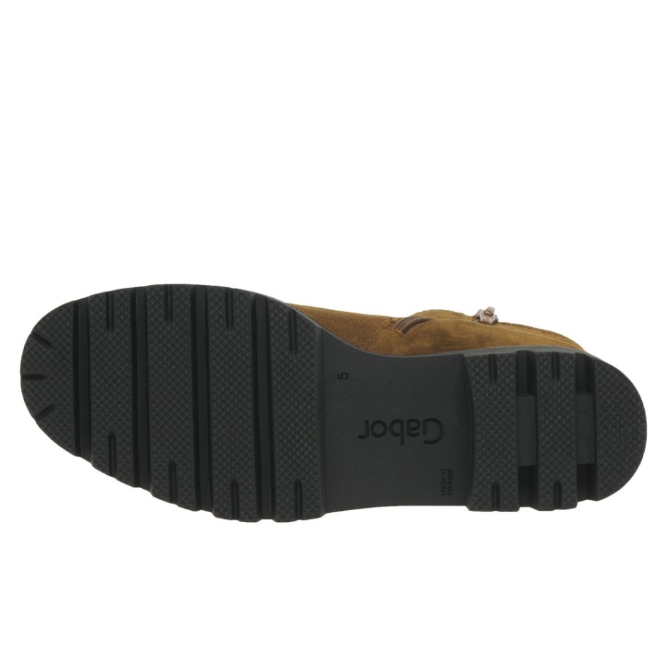 Cognac Suede Gabor Newport Womens Chelsea Boots