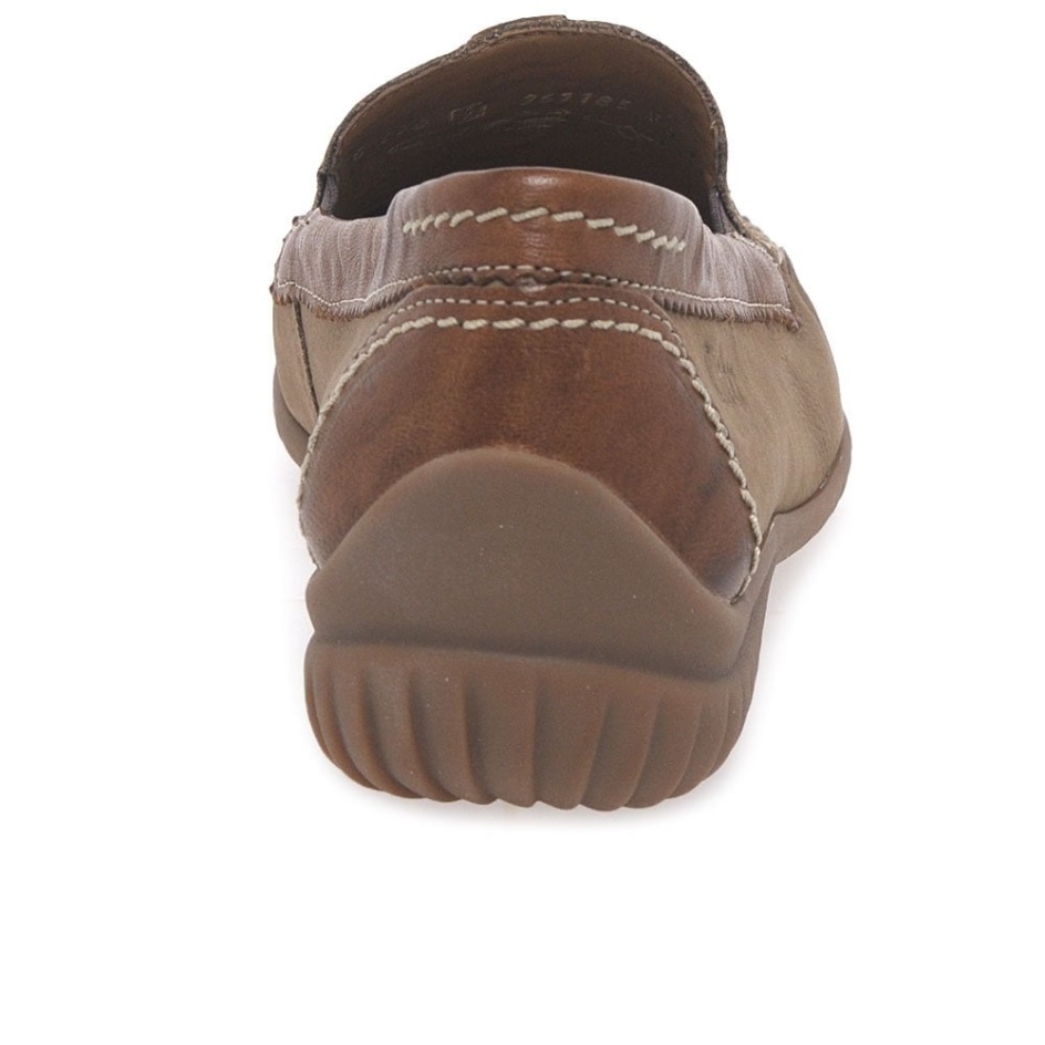 Corda Nubuck/Tan California Sporty Womens Moccasins Gabor