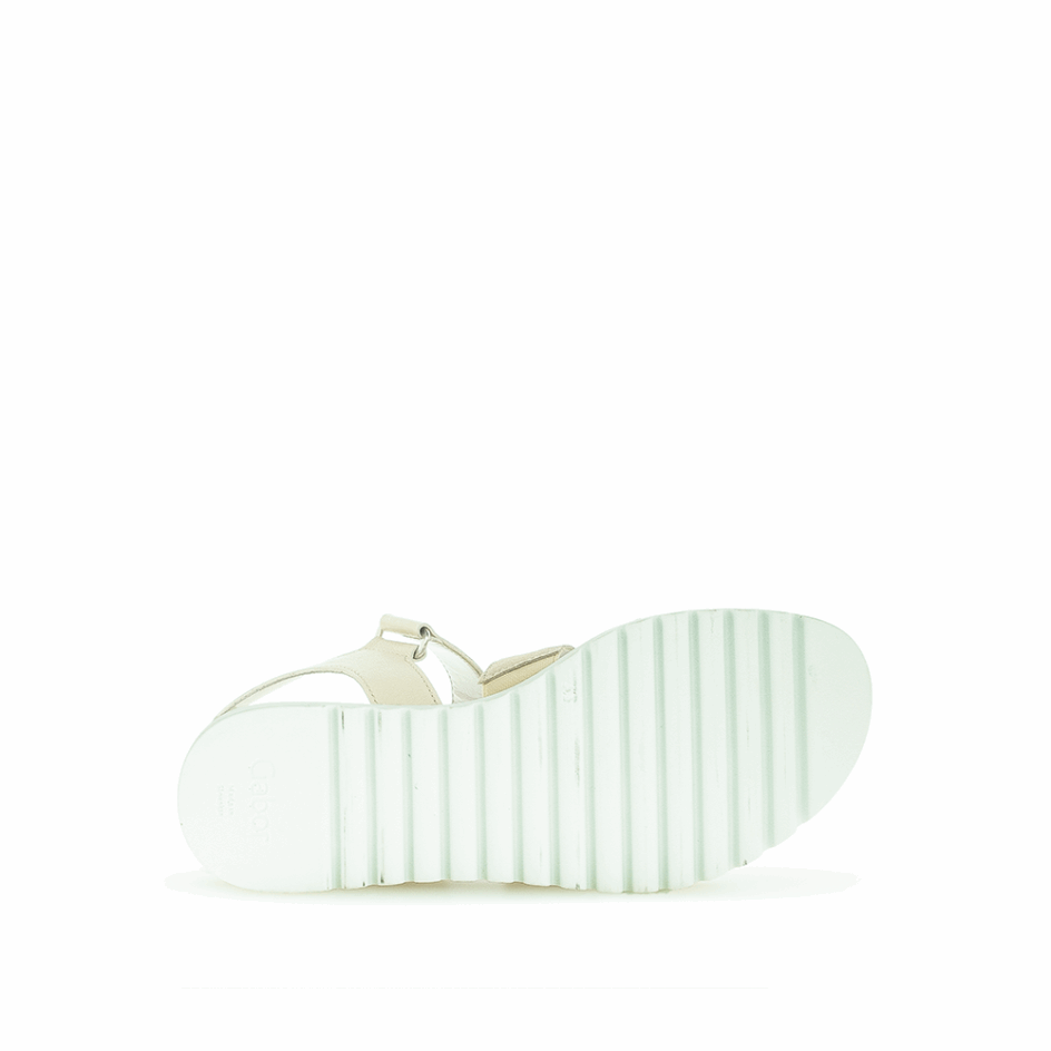 Cream/White Gabor Anklestrap Sandal