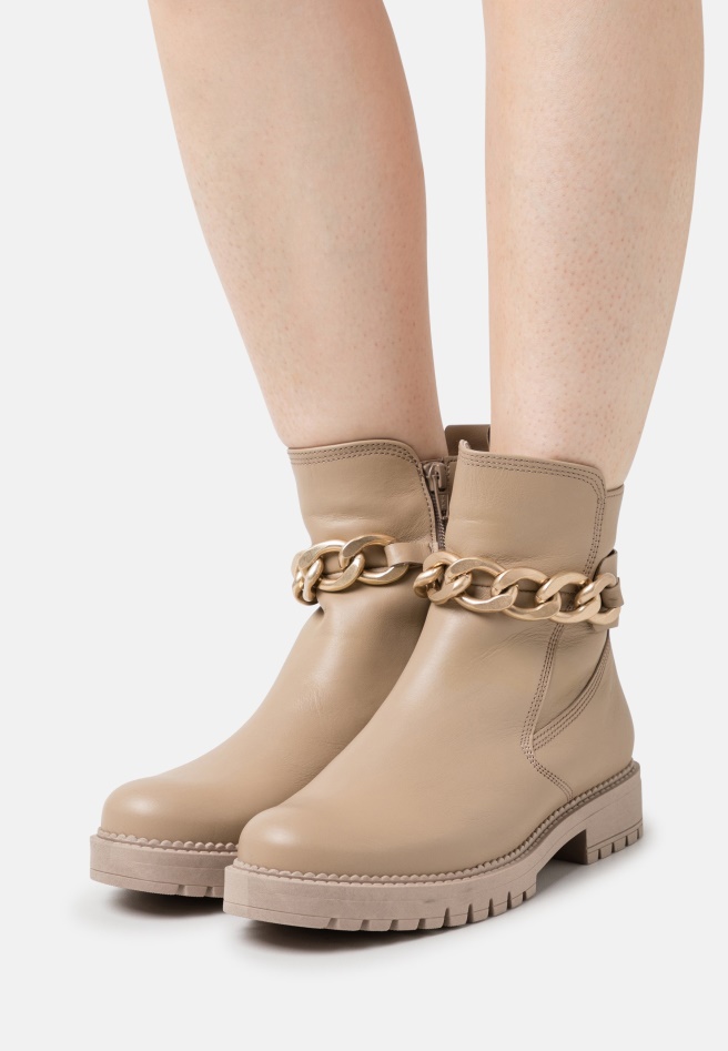 Dark Blue Lace-Up Ankle Boots Gabor