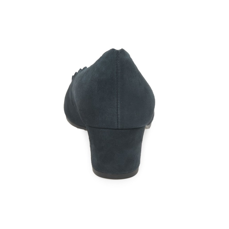 Dark Blue Suede Gigi Womens Court Shoes Gabor