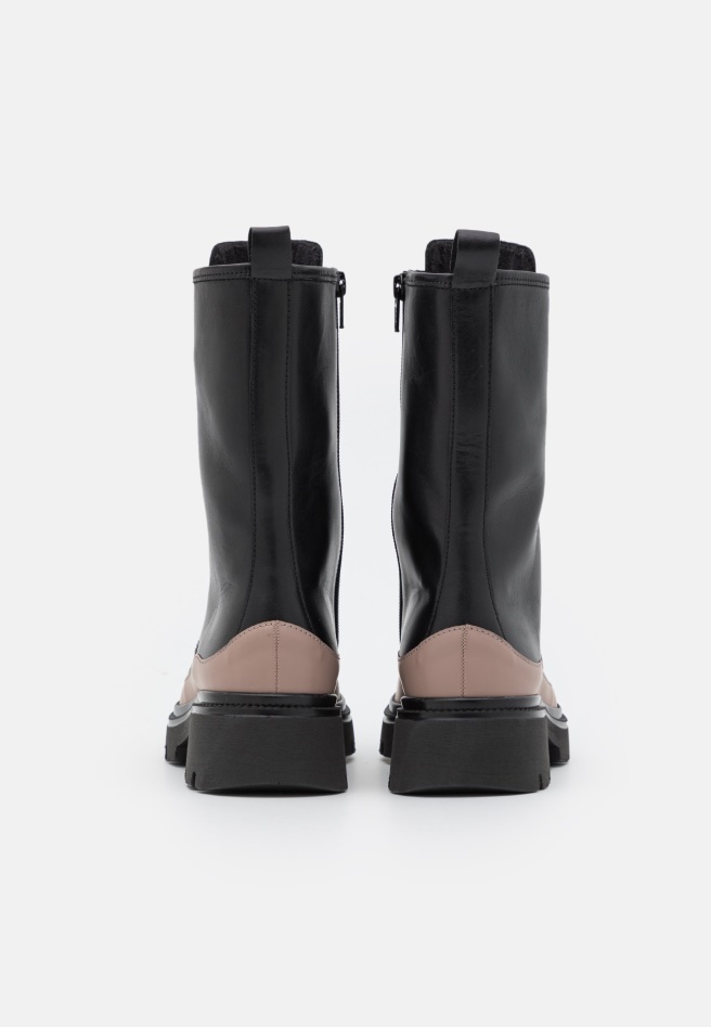 Dark Nude Gabor Lace-Up Ankle Boots