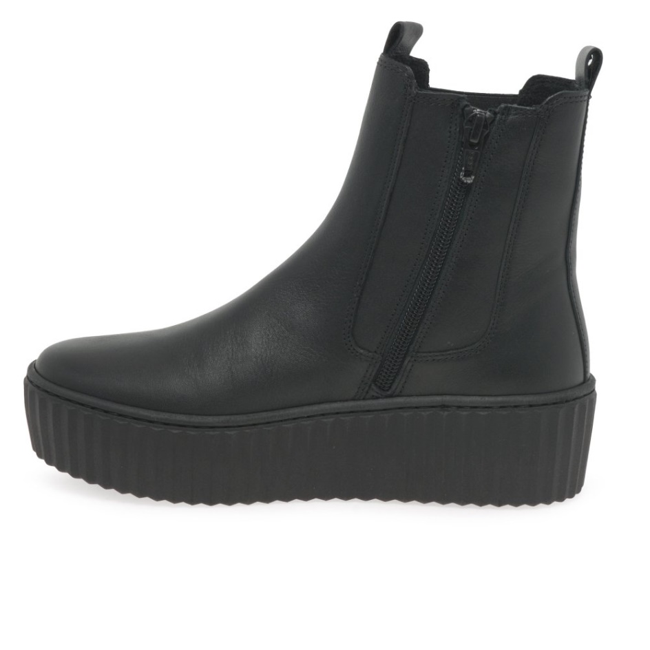 December Ladies Chelsea Boots Gabor Black