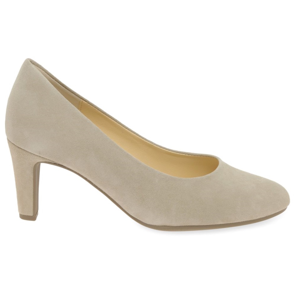 Edina Ladies Court Shoes Beige Gabor
