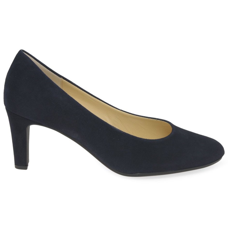 Edina Ladies Court Shoes Gabor Atlantic Suede