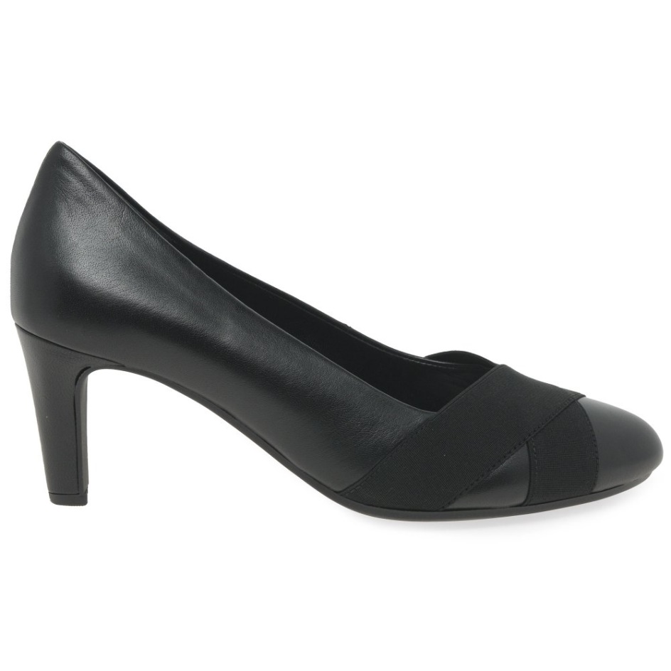 Embassy Ladies Court Shoes Gabor Black