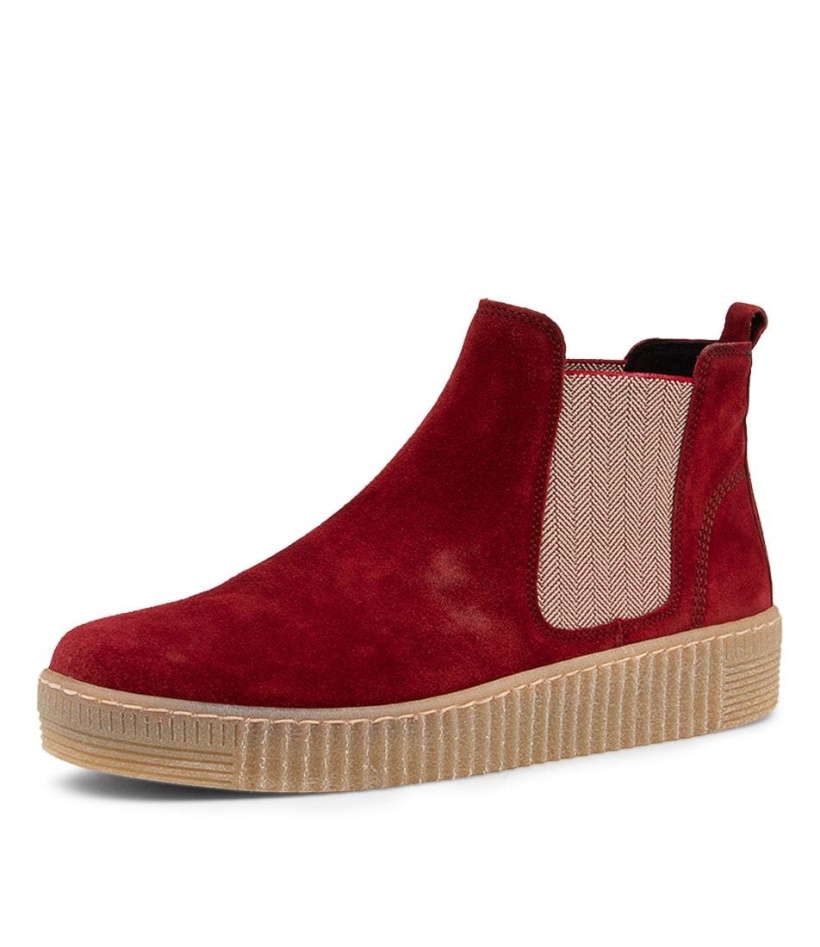 Gabor Angels Dark Opera Suede Ankle Boots