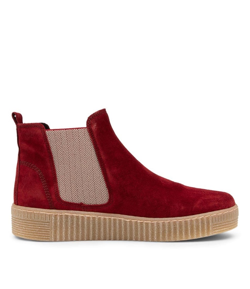 Gabor Angels Dark Opera Suede Ankle Boots