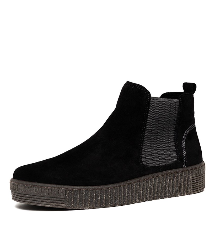 Gabor Angels Schwarz-Grey Suede