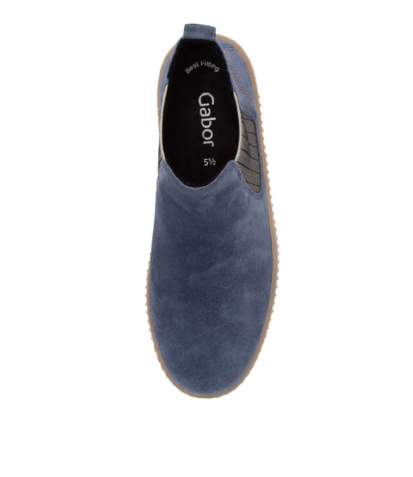 Gabor Angels Winterblau Suede Chelsea Boots